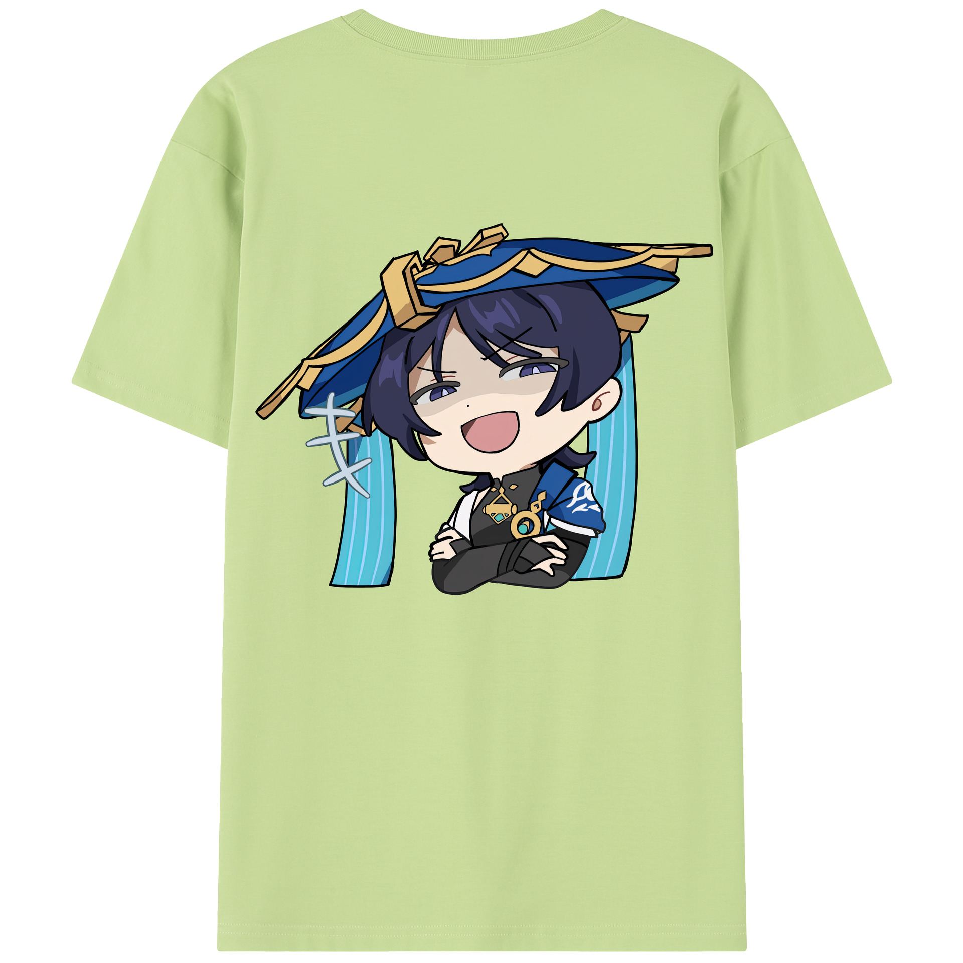 げんし神 さんペい genshin Sanpei 綿100％半袖Tシャツ（背面プリント）